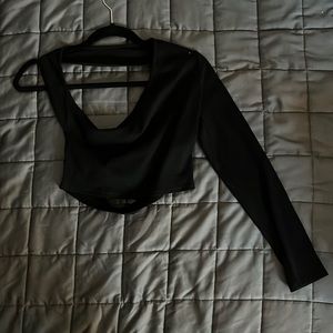 Open Back One Sleeve Top